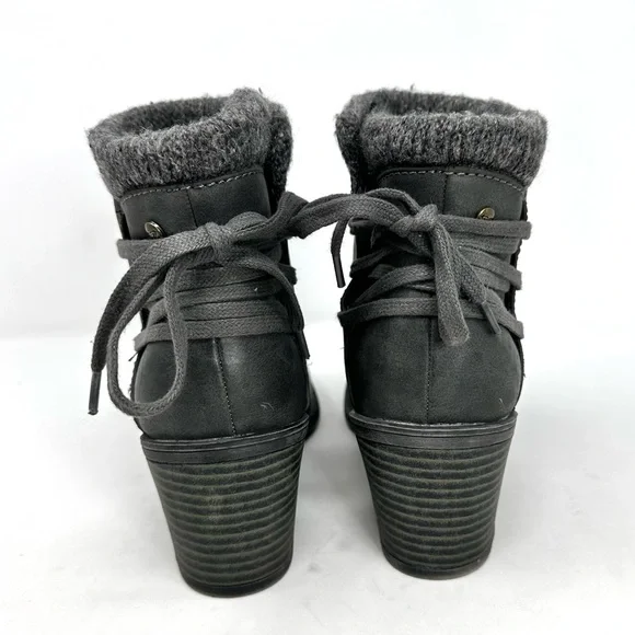 Roxy Dakota Heeled Ankle Booties Dark Gray - Picture 9 of 14